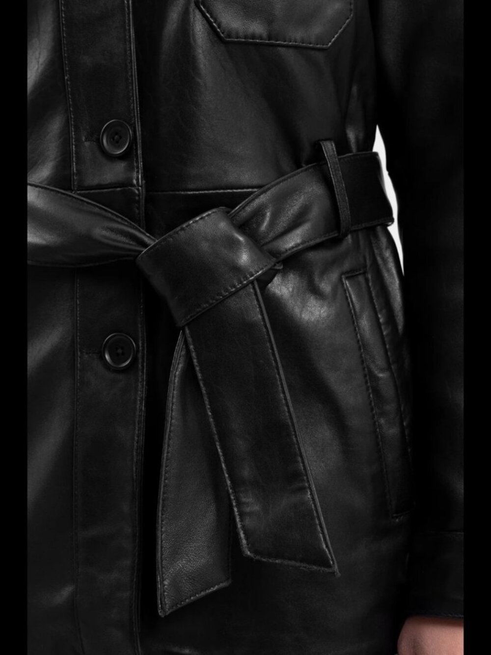 Glamour Gridlock Womens Fashion Leather Jacket - Picture 4 of 5